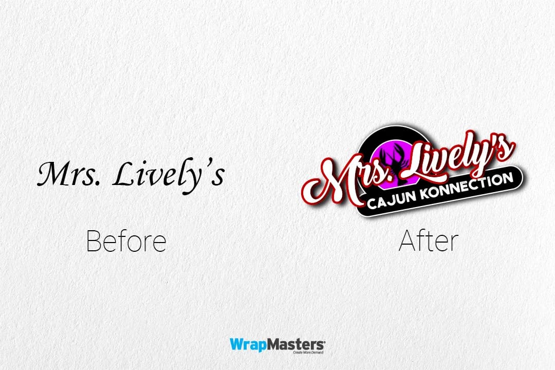 Mrs. Lively's Cajun Konnection logo rebrand by WrapMasters