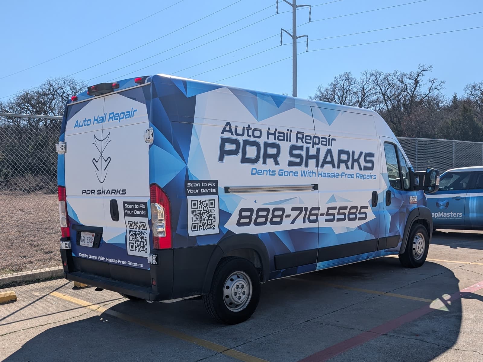 PDR Sharks fleet van wrap by WrapMasters