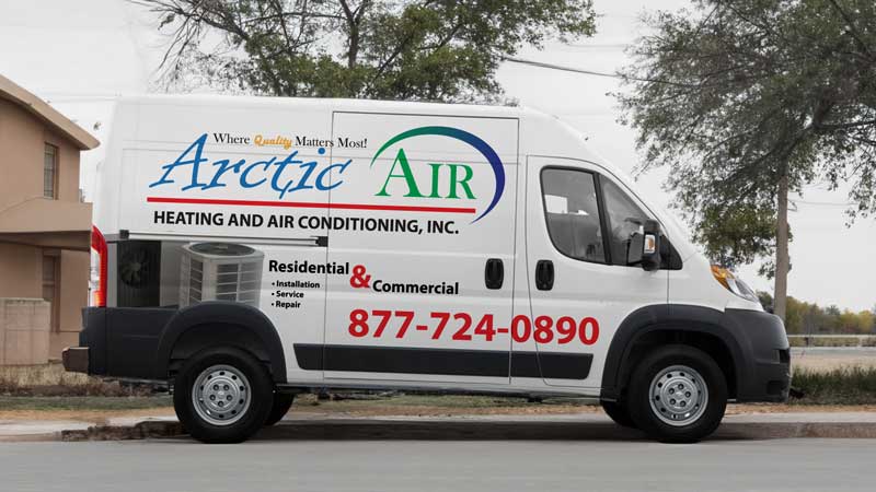 Arctic Air Bad HVAC Van Wrap