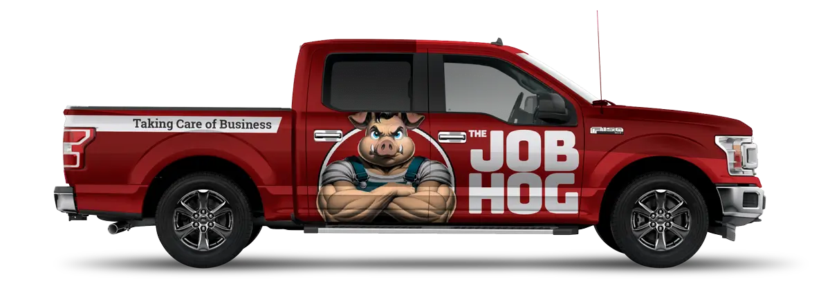 Truck wrap branding and logo design for home service company