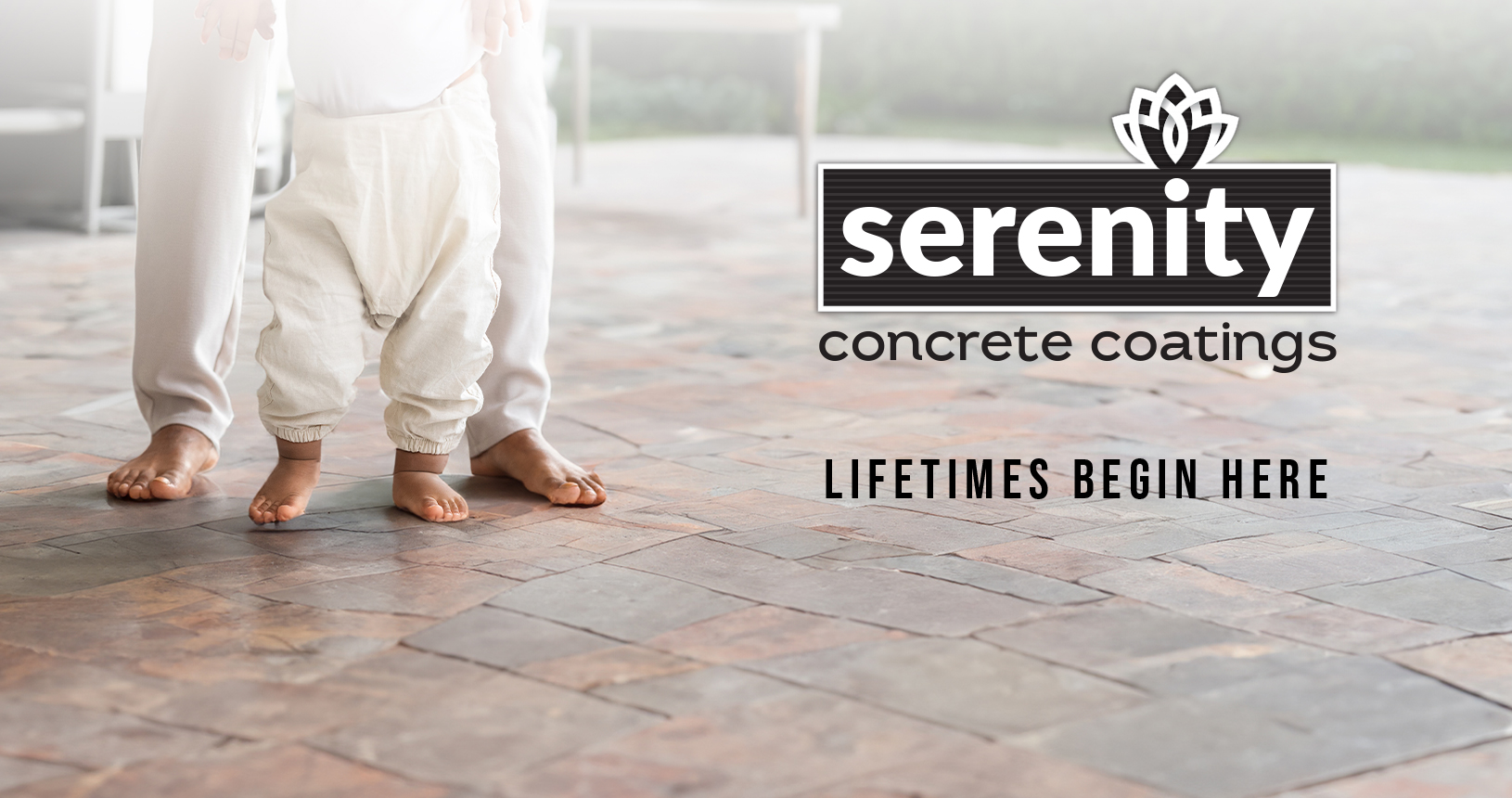 Serenity Concrete Coatings Logo and Tagline branding from wrapmasters