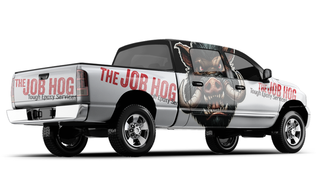 The Job Hog Truck Wrap Mockup