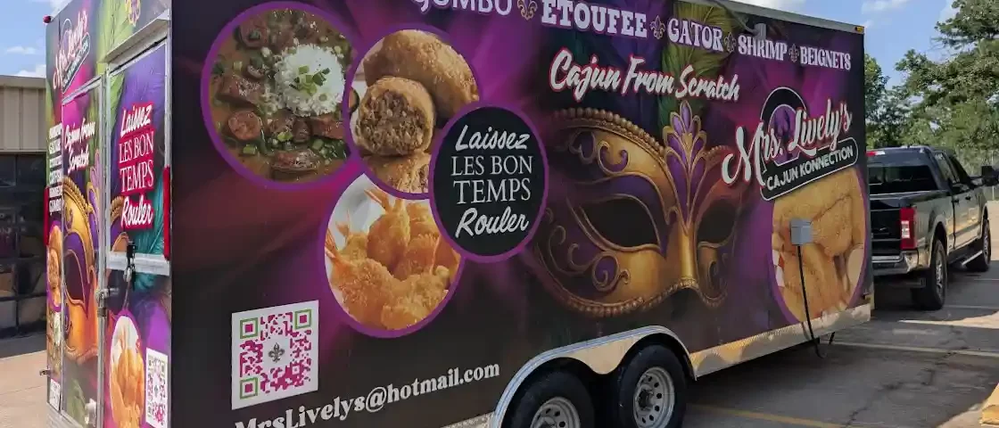 custom food trailer wrap denton texas