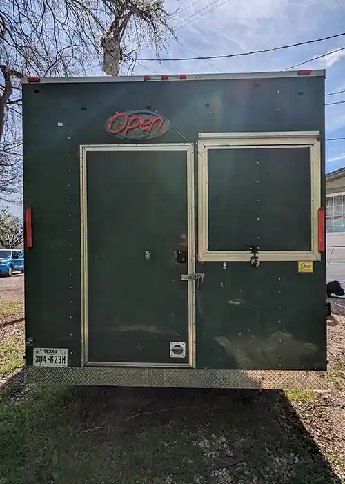 food trailer back before