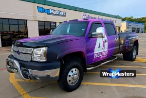 Facilities Management Truck Wrap Denton 2