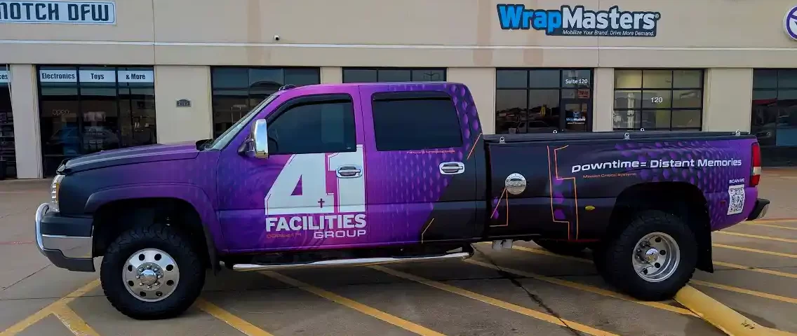Facilities Management Truck Wrap Denton 3