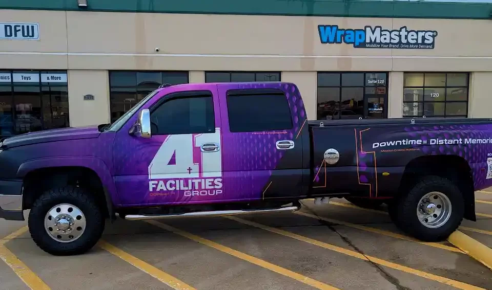 Facilities Management Truck Wrap Denton 3