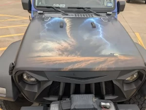 Jeep Hood mural Wrap