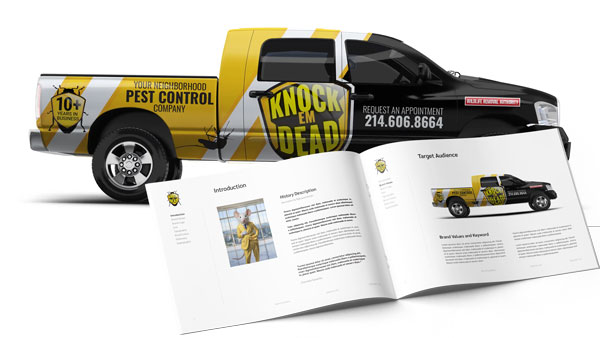 Knock Em Dead Truck Wrap Brand